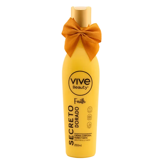 Crema corporal Faith Secreto Dorado de Vive Beauty